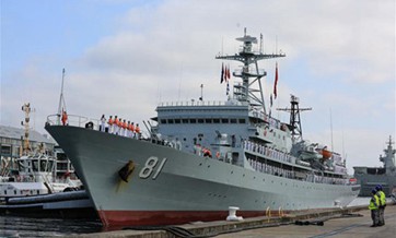 Chinese naval training ship arrives in Sydney for visit