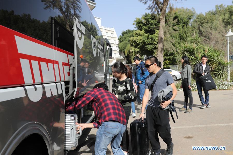 ISRAEL-RAMAT GAN-CHINESE STUDENTS-EVACUATION