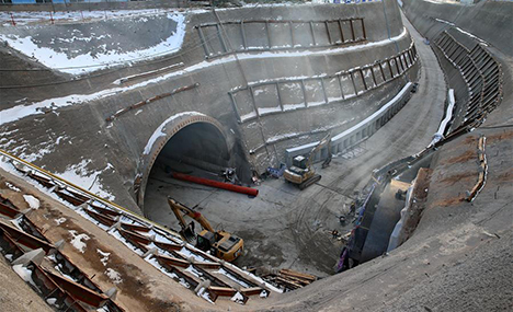 Railway linking Beijing, Zhangjiakou in progress