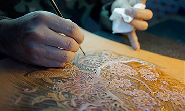 Leather brings out his creative instincts