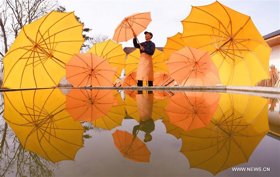 CHINA-ANHUI-JINGXIAN-OILCLOTH UMBRELLA(CN)