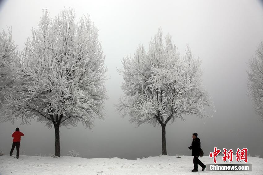 Jilin residents embrace first frost of winter
