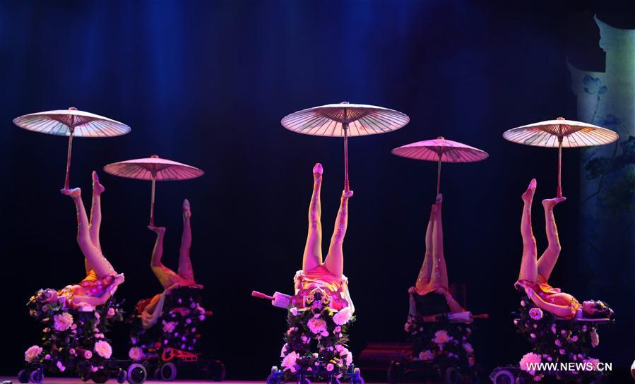  A total of 20 acrobatics troupes participated in the festival which will last till Dec. 20