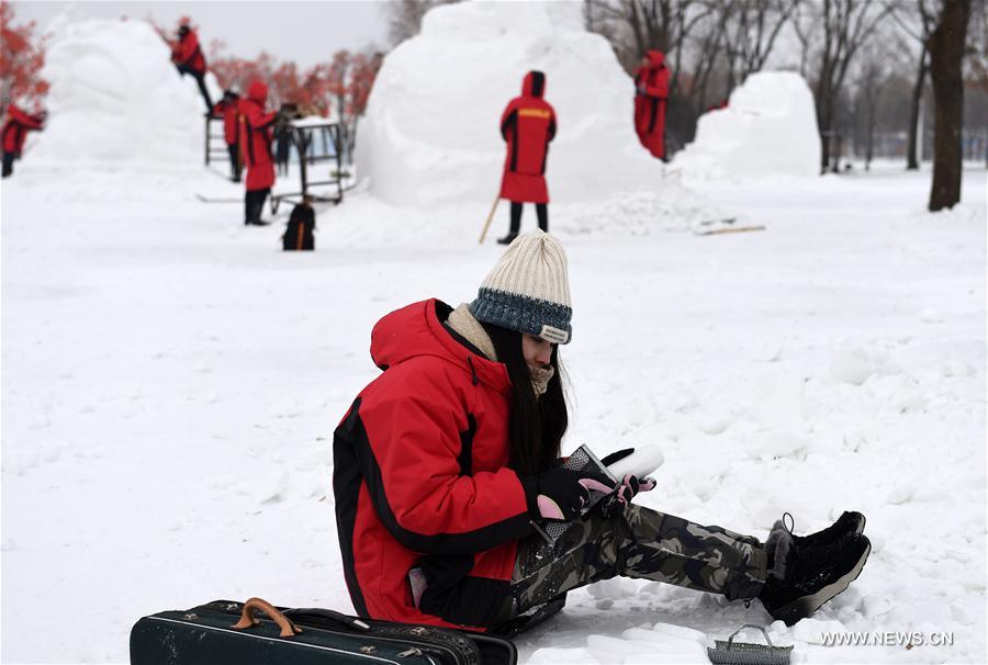 CHINA-HARBIN-SNOW SCULPTURE-CONTEST (CN)