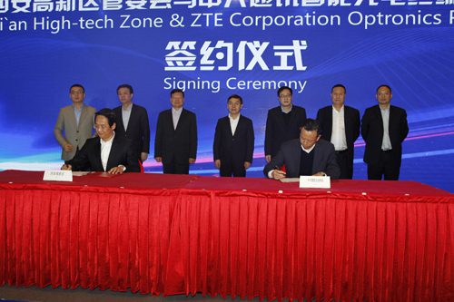 ZTE Optronics Project, Welink Software Project settle in Xi’an Hi-tech Industries Development Zone