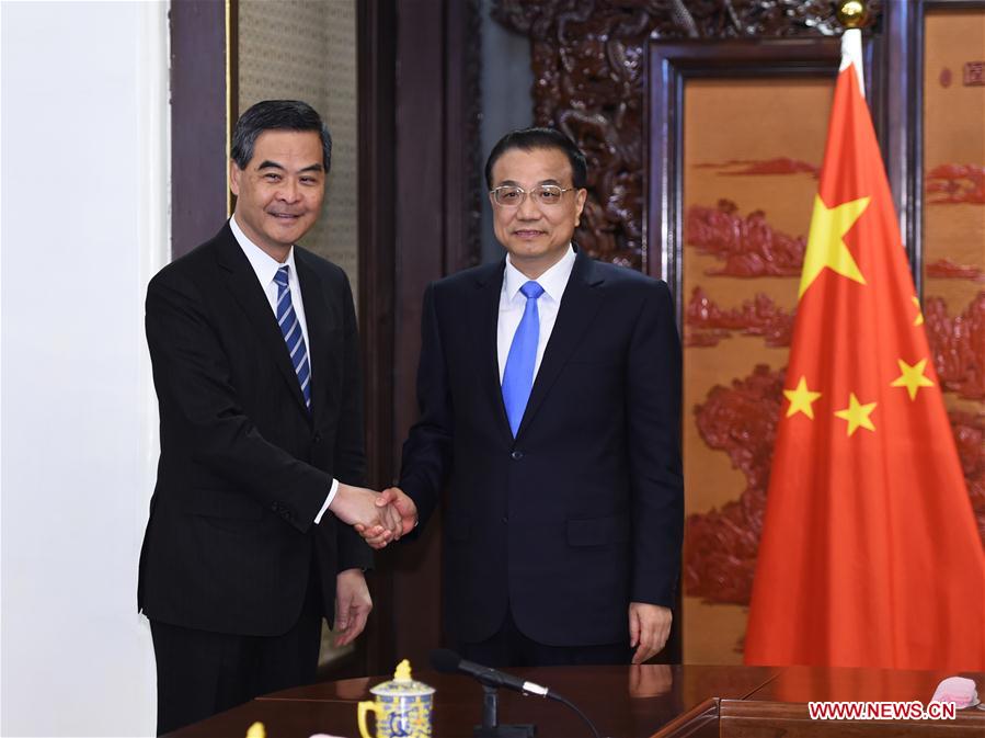 CHINA-BEIJING-LI KEQIANG-LEUNG CHUN-YING-MEETING (CN)