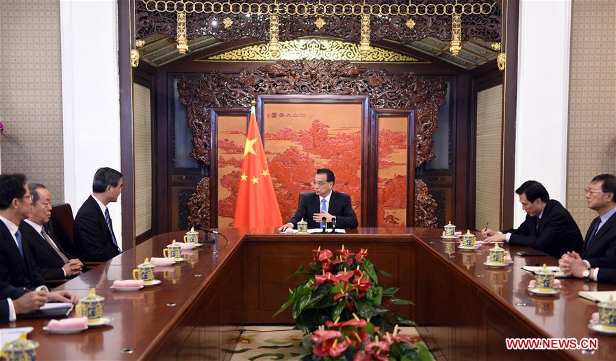 CHINA-BEIJING-LI KEQIANG-LEUNG CHUN-YING-MEETING (CN)