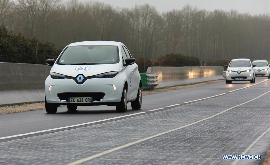 France installs world's first solar road