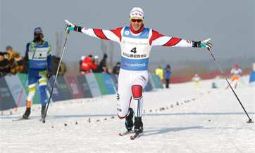 Norwegian Hjelstuen wins gold at FIS Tour de Ski China