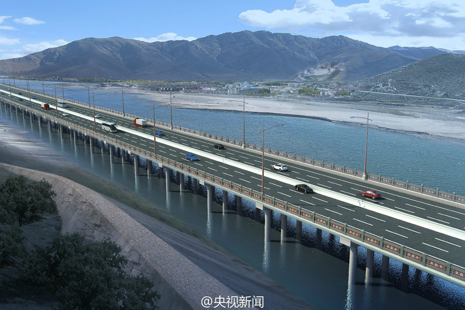 China building world's highest-altitude ring road in Tibet