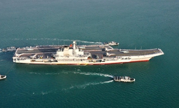 Liaoning aircraft carrier training in South China Sea