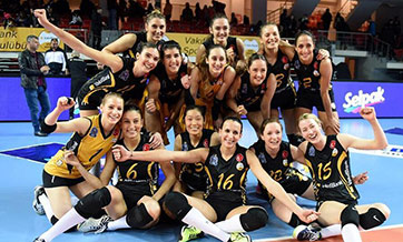 Vakifbank wins Eczacibasi 3-2 in CEV Women's Volleyball Champions League