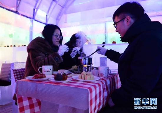 Hotpot in an ice castle: frigid hotel opens in Harbin