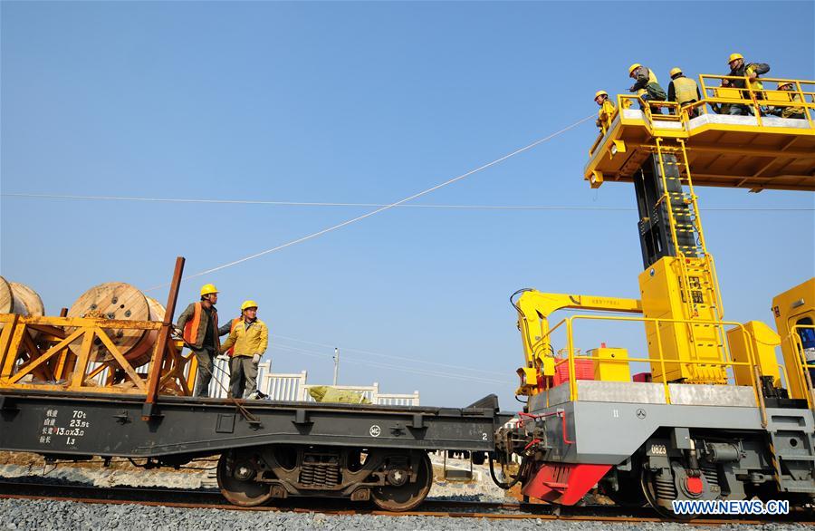 Jiujiang-Jingdezhen-Quzhou railway under construction