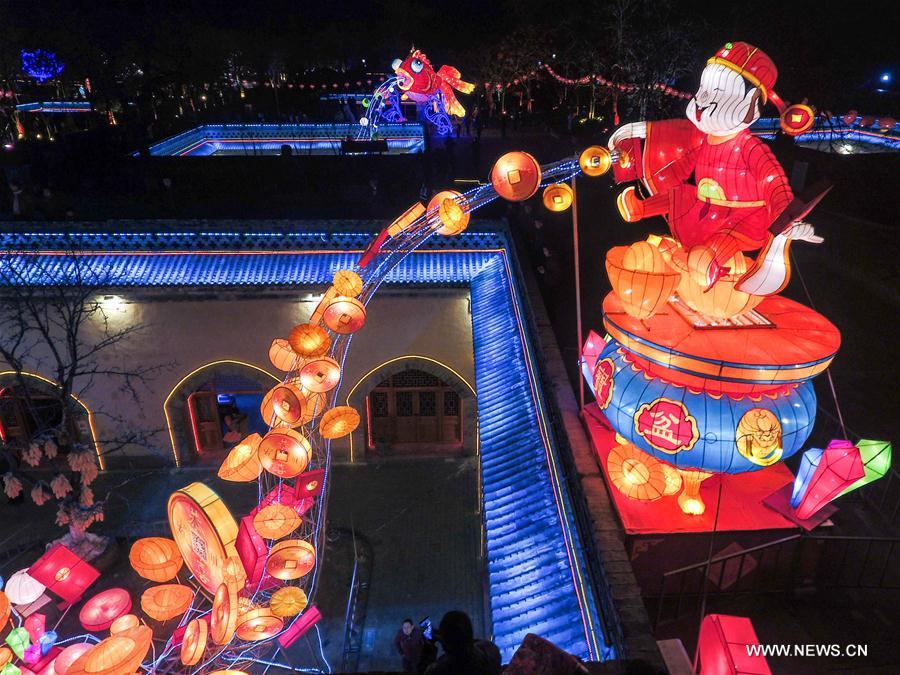 Lantern fair held at underground cave dwellings in China's Henan