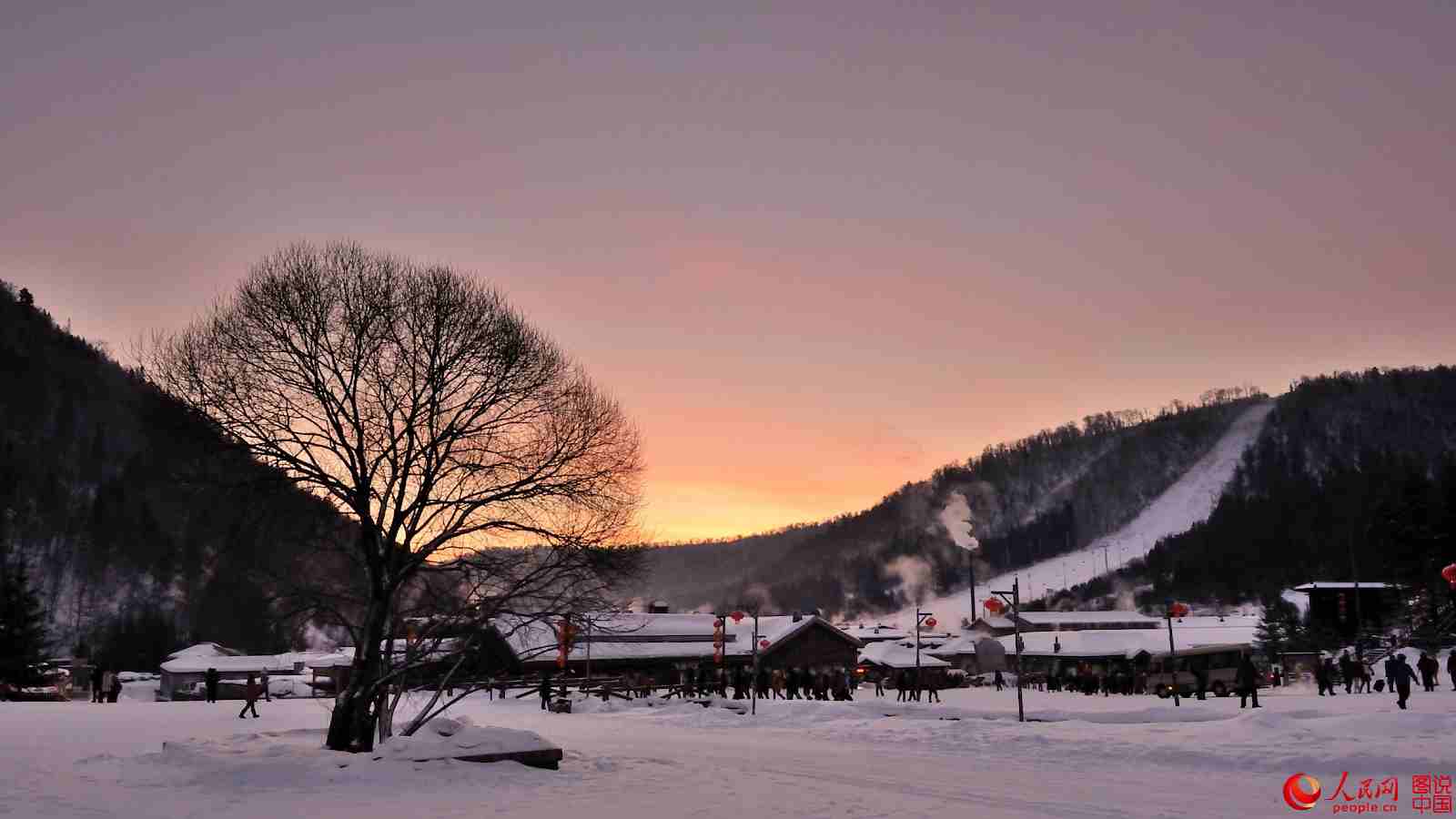 Snowy Xuexiang Village