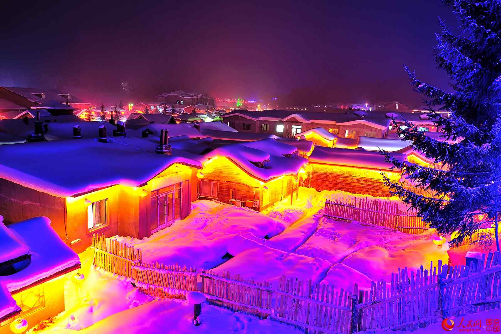 Snowy Xuexiang Village