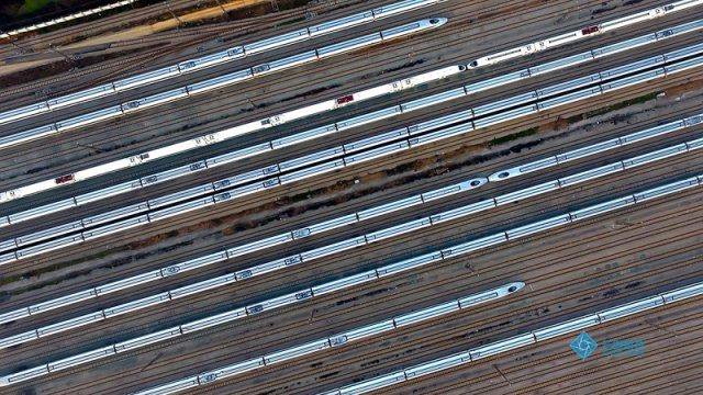 Bird's-eye view of world's largest car depot