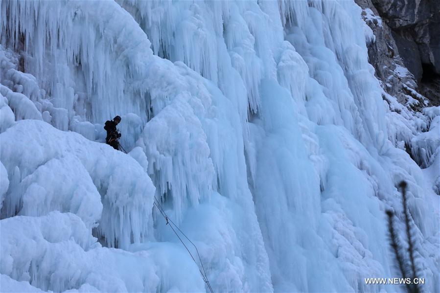 In pics: frozen waterfall Skakavac near Sarajevo 