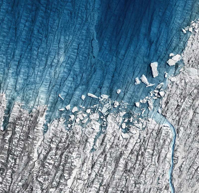 Thawing Greenland ice sheet captured by British photographer