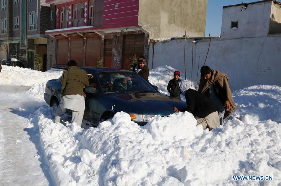 AFGHANISTAN-GHAZNI-FREEZING WEATHER-SNOWFALL