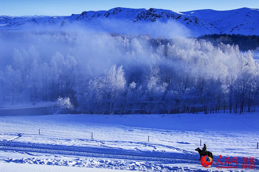 Picturesque winter scenery in Xinjiang