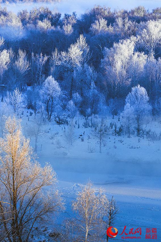 Picturesque winter scenery in Xinjiang