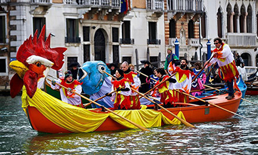 Water Parade event held at Venice Carnival