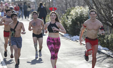 Cupid's Undie Run held in New York