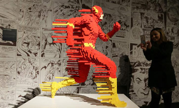 Exhibition "The Art of Brick: DC Super Heroes" held in London
