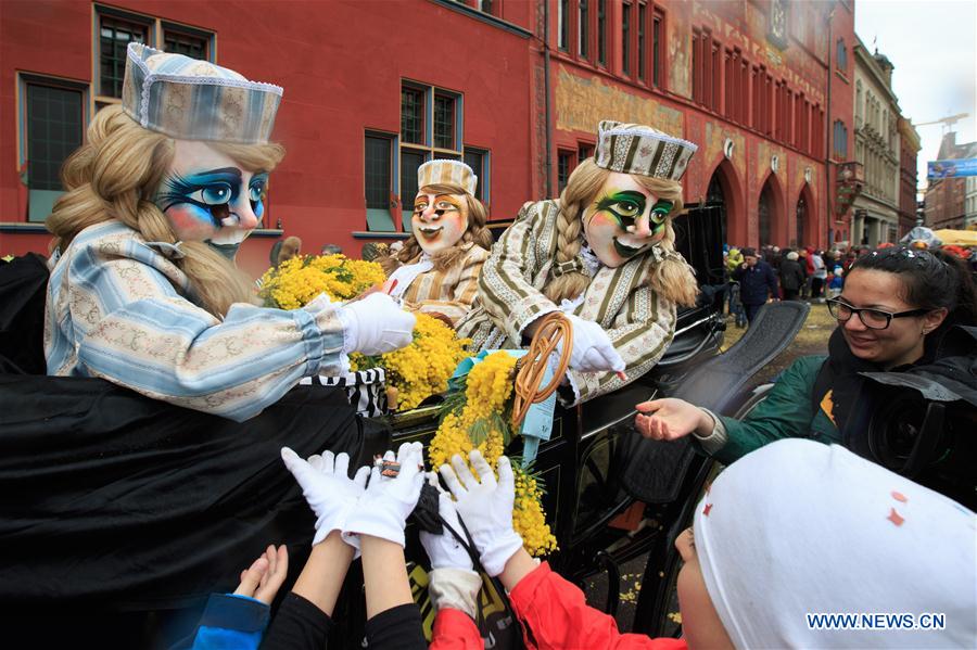 Carnival of Basel 2017 held in Switzerland
