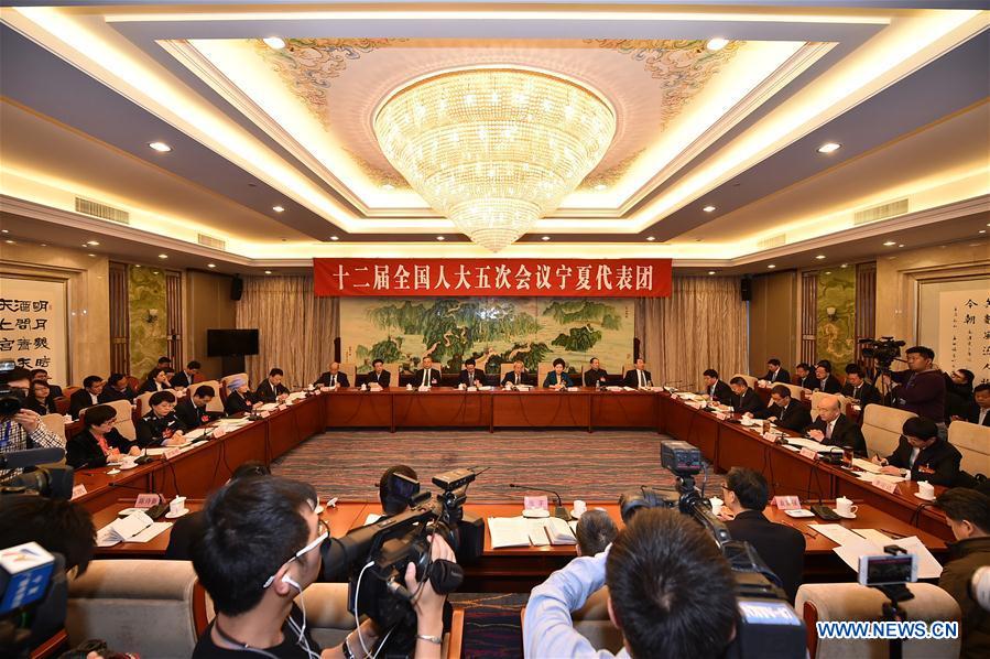 Plenary meeting of 12th NPC deputies from Ningxia opens to media