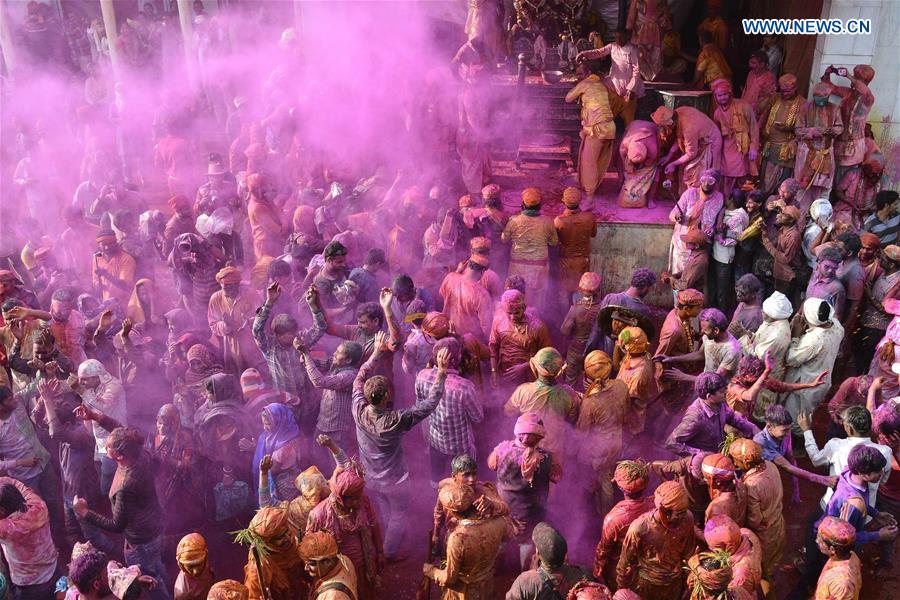 Holi festival celebrated in India