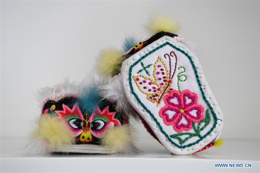 Amazing Chinese folk handicraft: tiger-head shoes