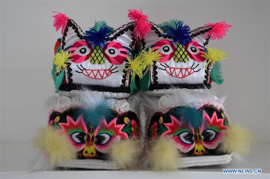 Amazing Chinese folk handicraft: tiger-head shoes