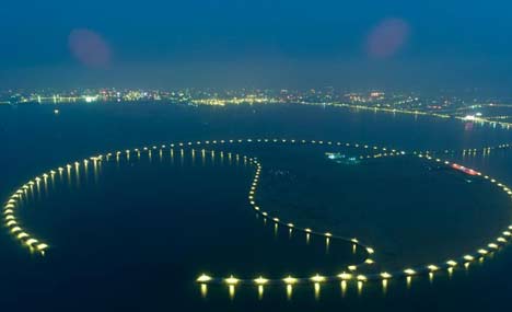 Eco-Island lights up Haikou