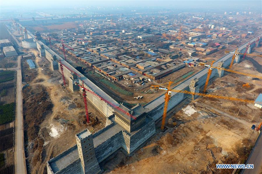 Restoration of ancient county seat in N China underway