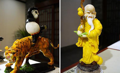 Vivid sugar figures adorn feast in NW China's Yinchuan