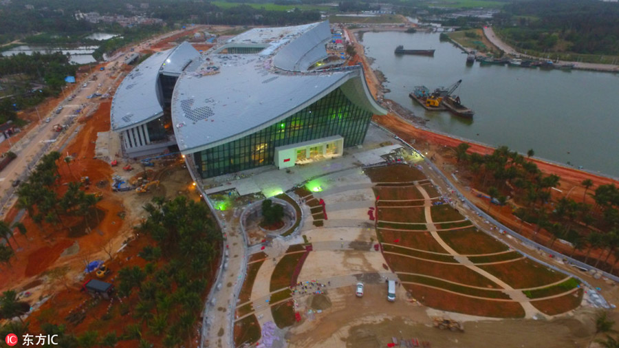 National South China Sea Museum lights up Qionghai