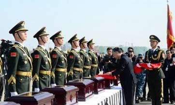 S.Korea returns remains of 28 martyrs to China