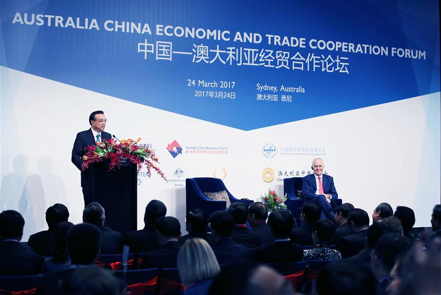 China, Australia agree to promote trade liberalization