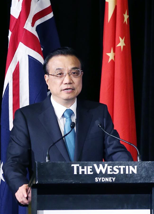 Chinese premier calls for closer local cooperation with Australia