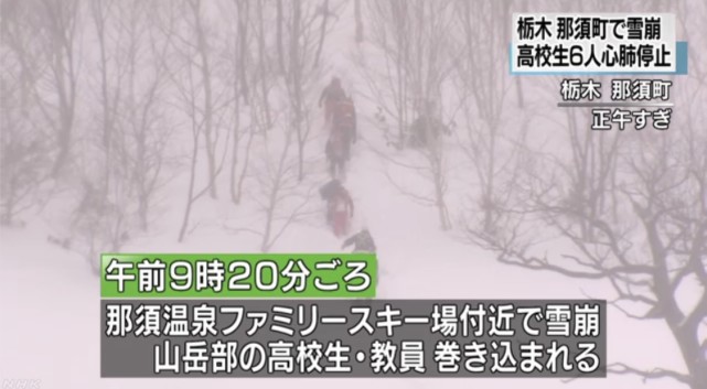 8 students hit by avalanche in Japan's Tochigi showing no vital signs, 30 others injured