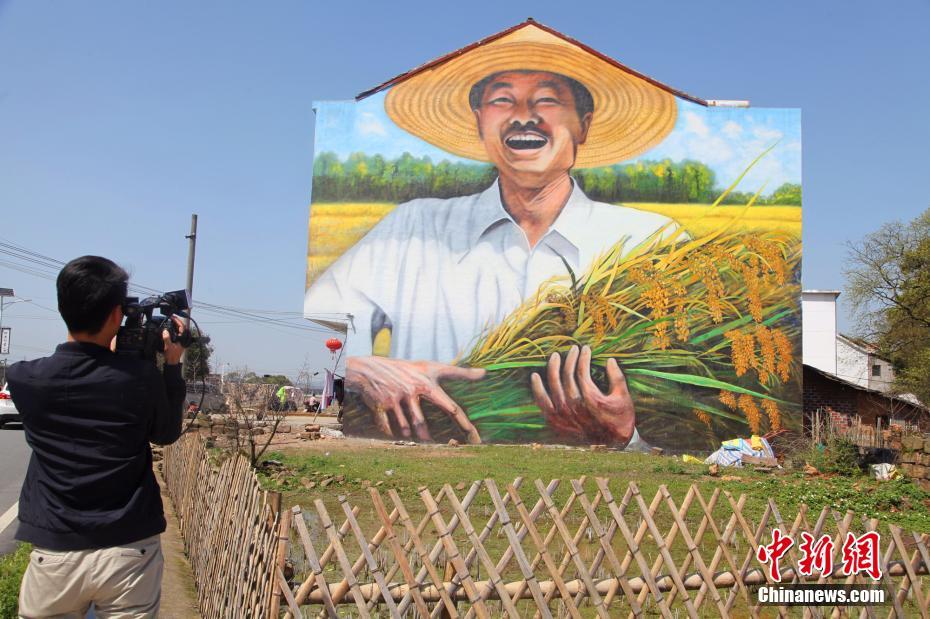 3-D mural catches eyes in rural Jiangxi
