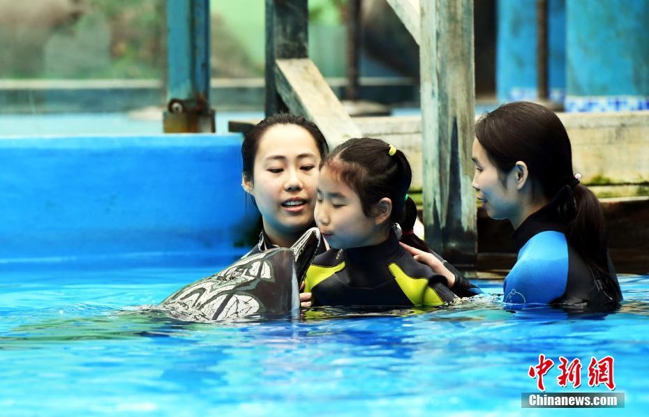 'Dolphin therapy' helps autistic child in Chengdu