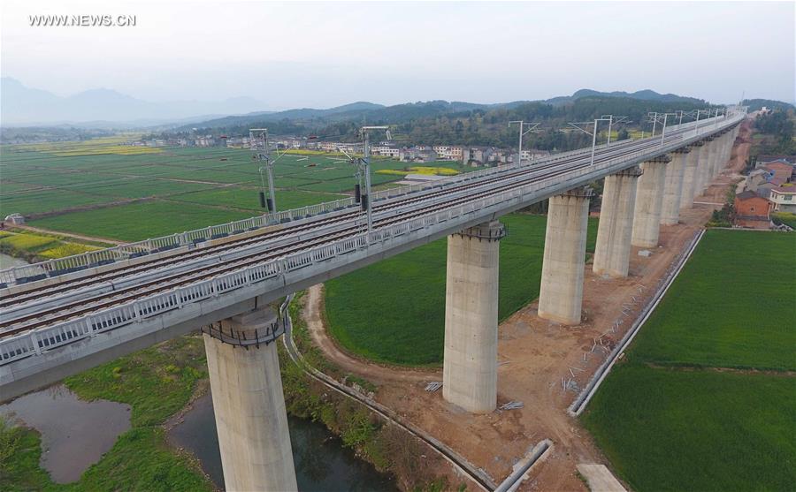 Construction of Xi'an-Chengdu high-speed railway to be completed