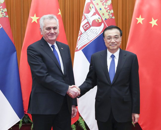 China calls for more cooperation with Serbia within 16+1 framework