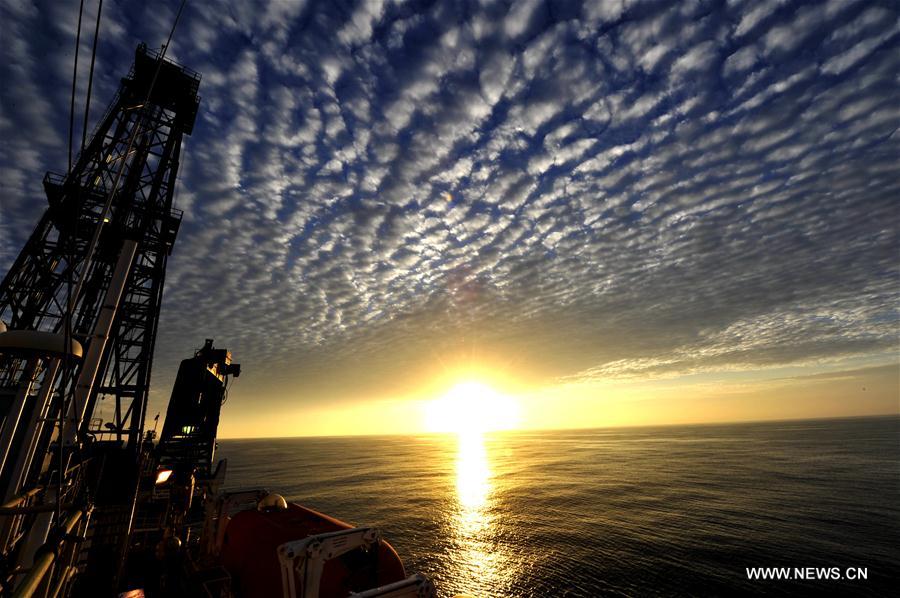 Sunset scenery of South China Sea 