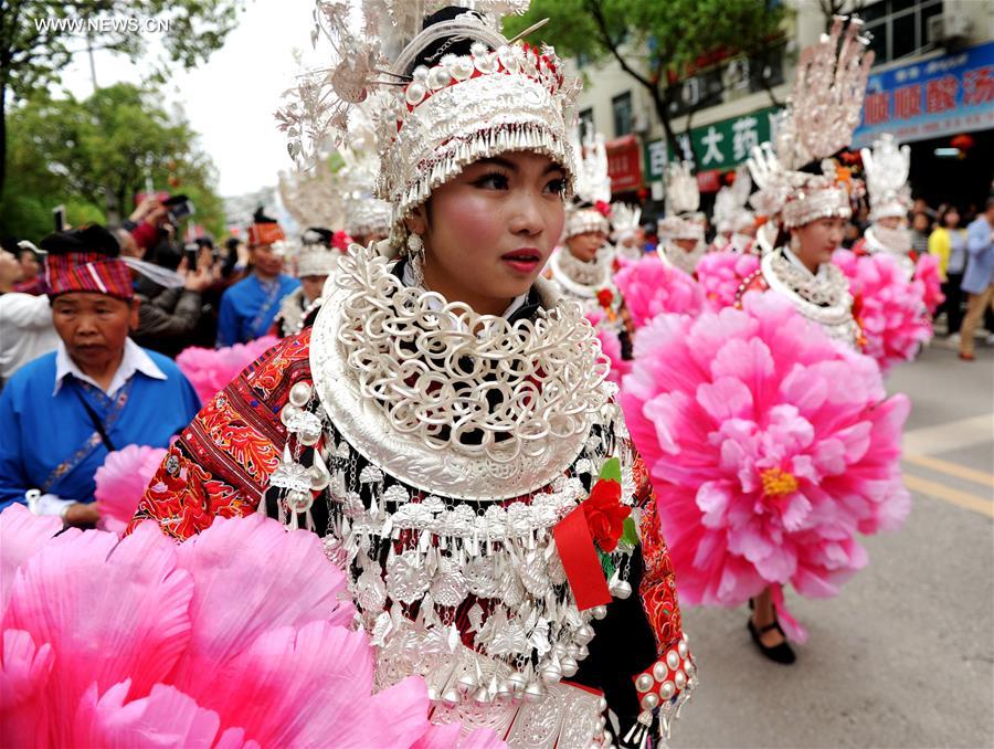 Miao Sisters Festival celebrated in SW China's Guizhou 