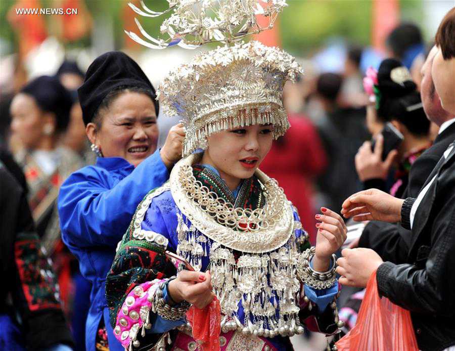 Miao Sisters Festival celebrated in SW China's Guizhou 